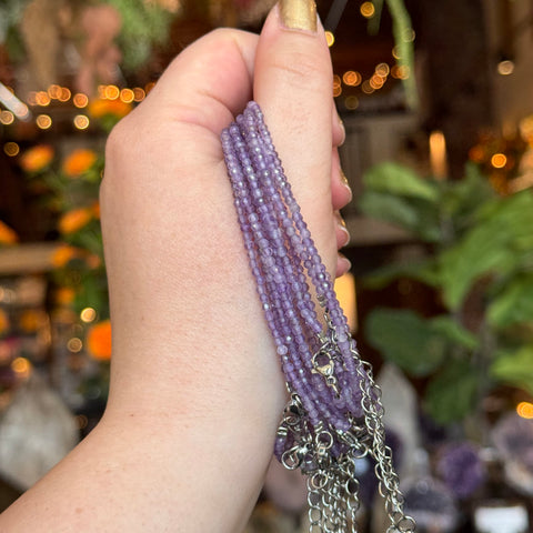 Ravenstone Crystals Amethyst Anklet