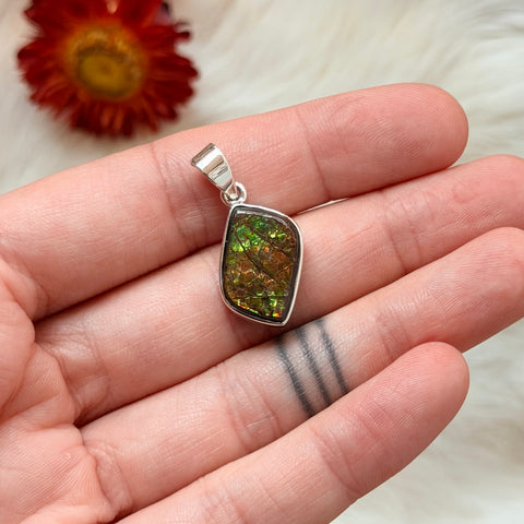 Ravenstone Crystals Ammolite Necklace "Donna"