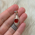 Ravenstone Crystals Fire Opal Necklace "Mary"