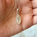 Ravenstone Crystals Libyan Desert Glass Necklace "Camille"