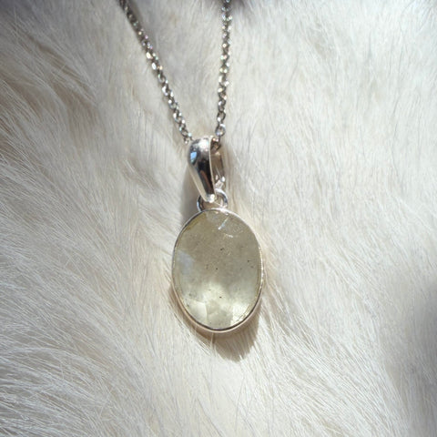 Ravenstone Crystals Libyan Desert Glass Necklace "Sandy"