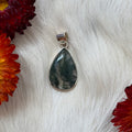 Ravenstone Crystals Moss Agate Necklace "Tony"