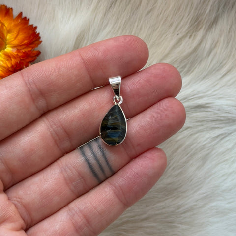 Ravenstone Crystals Pietersite Necklace "Lance"