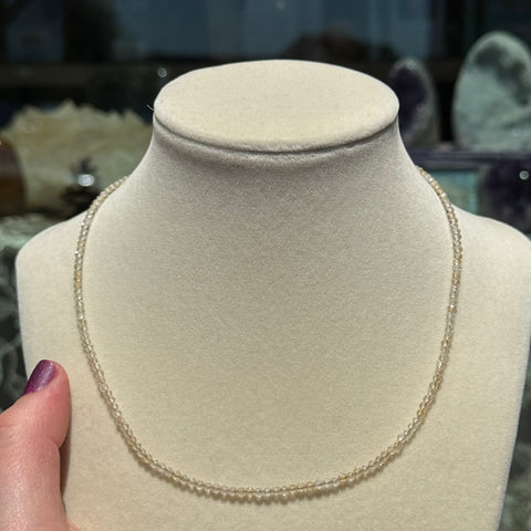 Ravenstone Crystals The Dainty Citrine Necklace