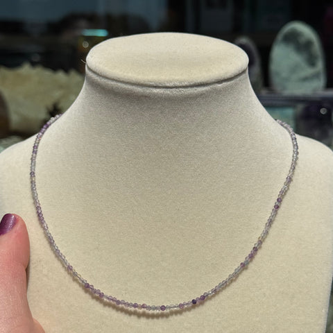 Ravenstone Crystals The Dainty Fluorite Necklace