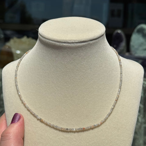 Ravenstone Crystals The Dainty Moonstone Necklace