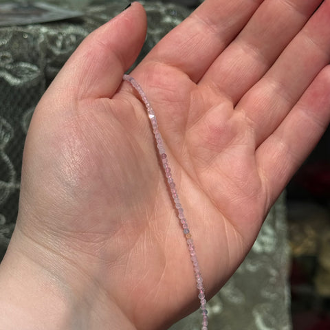 Ravenstone Crystals The Dainty Morganite Necklace
