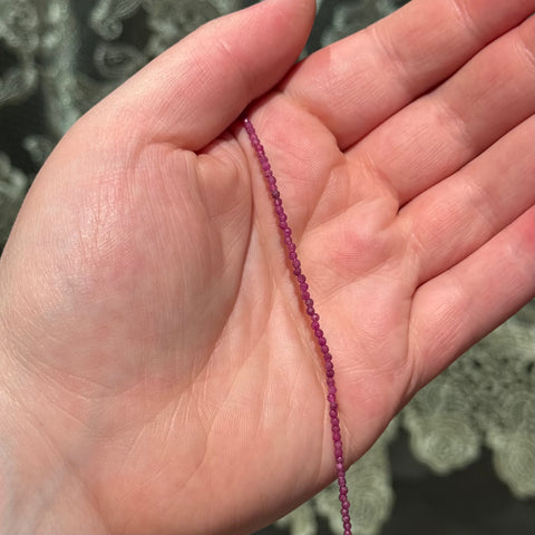 Ravenstone Crystals The Dainty Ruby Necklace