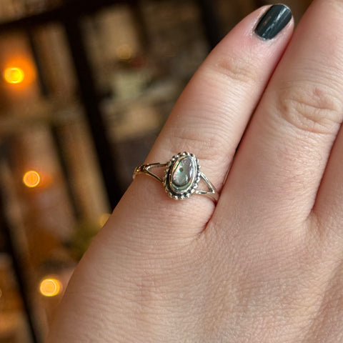Ravenstone Crystals Abalone Ring "Nellie" - Size 7.5