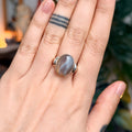 Ravenstone Crystals Agate Ring "Ines" - Size 6.5