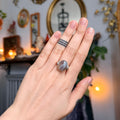 Ravenstone Crystals Agate Ring "Ines" - Size 6.5