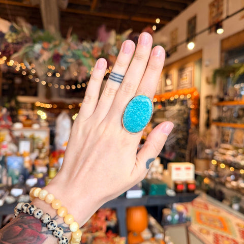 Ravenstone Crystals Amazonite Ring "Olivia" - Size 8