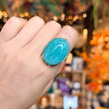 Ravenstone Crystals Amazonite Ring "Roberta" - Size 7