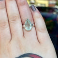 Ravenstone Crystals Aquamarine Ring "Lorraine" - Size 8