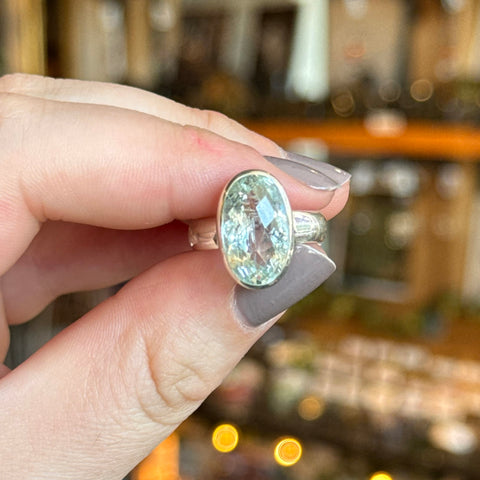 Ravenstone Crystals Aquamarine Ring "René" - Size 7