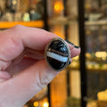 Ravenstone Crystals Banded Agate Ring "Rachel" - Size 8