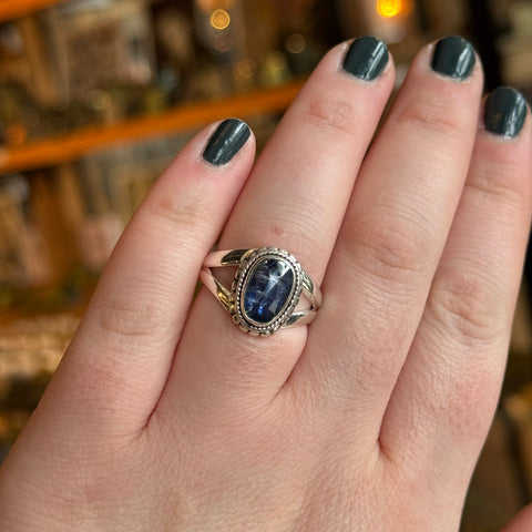 Ravenstone Crystals Blue Kyanite Ring "Brooke" - Size 9
