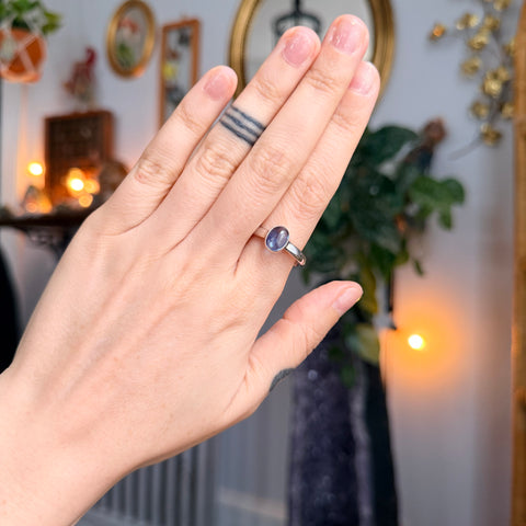 Ravenstone Crystals Blue Kyanite Ring "Demi" - Size 10