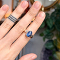 Ravenstone Crystals Blue Kyanite Ring "Valerie" - Size 6