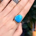 Ravenstone Crystals Blue Opal Ring "Carly" - Size 9