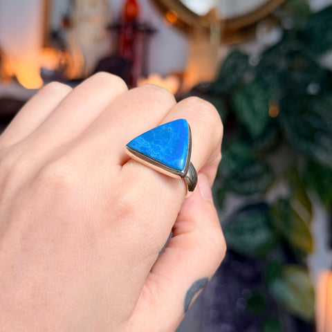 Ravenstone Crystals Blue Opal Ring "Molly" - Size 8.5