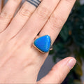 Ravenstone Crystals Blue Opal Ring "Patricia" - Size 9