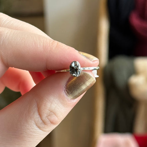 Ravenstone Crystals Campo del Cielo Ring "Jeff" - Size 8