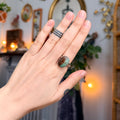 Ravenstone Crystals Chrysoprase Ring "Meghan" - Size 8