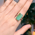 Ravenstone Crystals Chrysoprase Ring "Riley" - Size 8