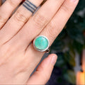 Ravenstone Crystals Chrysoprase Ring "Yolanda" - Size 9