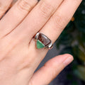 Ravenstone Crystals Chrysoprase Ring "Zoey" - Size 7.5