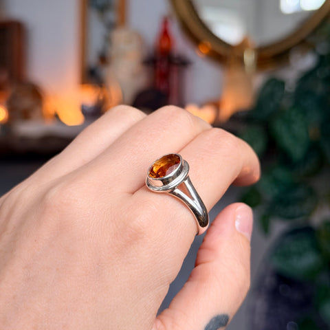 Ravenstone Crystals Citrine Ring "Michelle" - Size 10