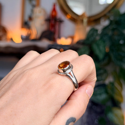 Ravenstone Crystals Citrine Ring "Rita" - Size 9.5