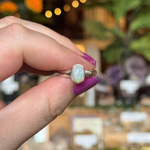 Ravenstone Crystals Ethiopian Opal Ring "Camille" - Size 9.5