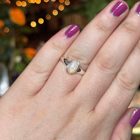 Ravenstone Crystals Ethiopian Opal Ring "Camille" - Size 9.5