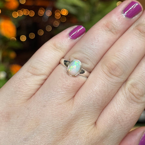Ravenstone Crystals Ethiopian Opal Ring "Cecilia" - Size 8.5