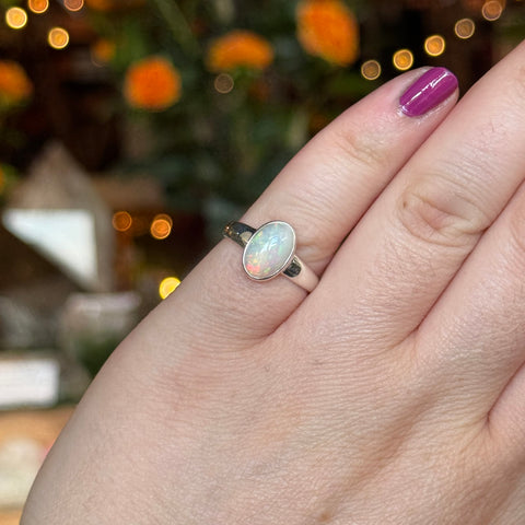 Ravenstone Crystals Ethiopian Opal Ring "Cooper" - Size 7