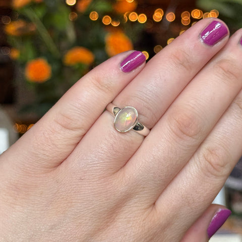 Ravenstone Crystals Ethiopian Opal Ring "Glenn" - Size 8