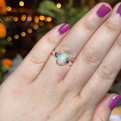 Ravenstone Crystals Ethiopian Opal Ring "Joshua" - Size 9.5