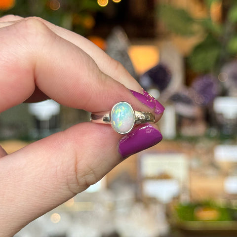 Ravenstone Crystals Ethiopian Opal Ring "Sadie" - Size 9.5