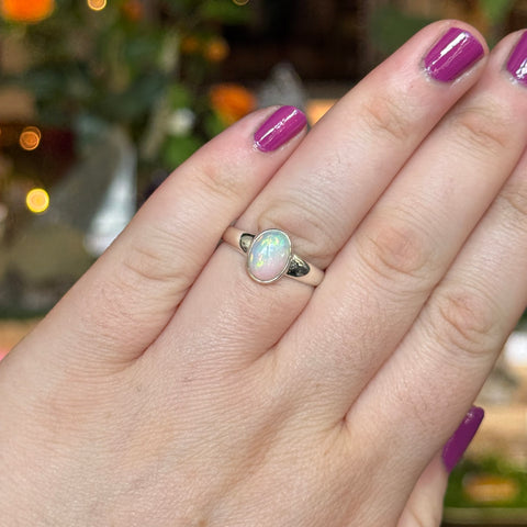 Ravenstone Crystals Ethiopian Opal Ring "Sadie" - Size 9.5
