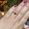 Ravenstone Crystals Faceted Moldavite Ring "Alexis" - Size 8.5