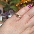 Ravenstone Crystals Faceted Moldavite Ring "Cleo" - Size 6.5