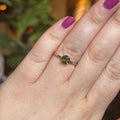 Ravenstone Crystals Faceted Moldavite Ring "Faith" - Size 9.5