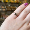Ravenstone Crystals Faceted Moldavite Ring "Savannah" - Size 6.5