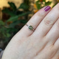 Ravenstone Crystals Faceted Moldavite Ring "Stella" - Size 6.5