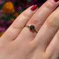 Ravenstone Crystals Faceted Moldavite Ring "Stormi" - Size 9