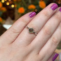 Ravenstone Crystals Faceted Square Moldavite Ring "Jasmine" - Size 8.5