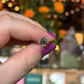 Ravenstone Crystals Faceted Square Moldavite Ring "Kimberly" - Size 8.5