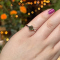 Ravenstone Crystals Faceted Square Moldavite Ring "Reagan" - Size 7.5